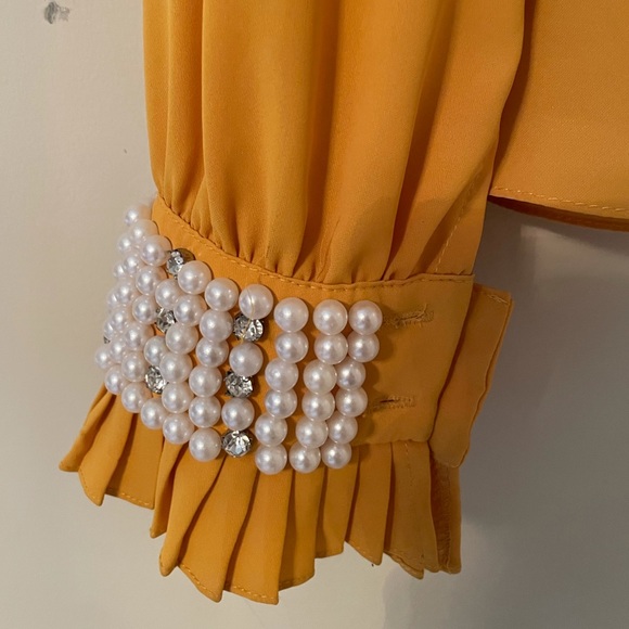 EXPLOSION- mustard blouse - Picture 5 of 8